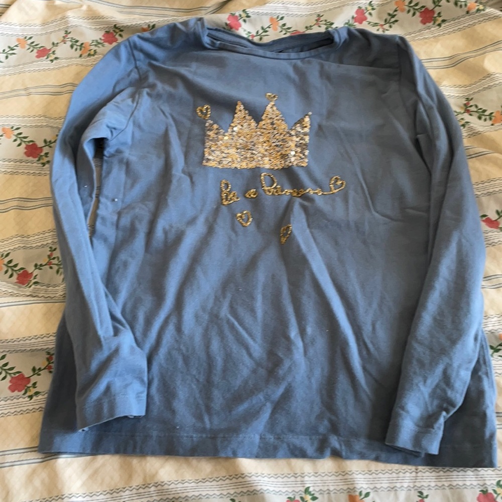 Zara Kids Long sleeved blue shirt